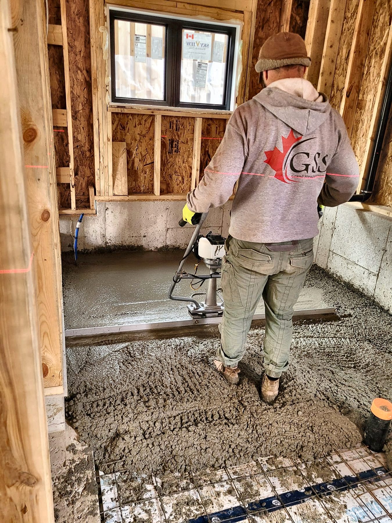 Concrete and framing work by Grand Structural Services