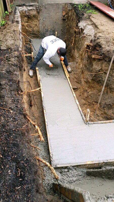 Footings, foundation walls, slabs, underpinning and framing by Grand Structural Services