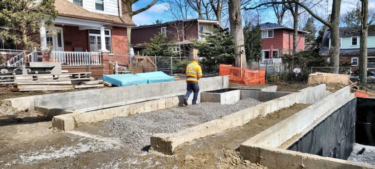Foundation walls city lot, Grand Structural Services, Toronto