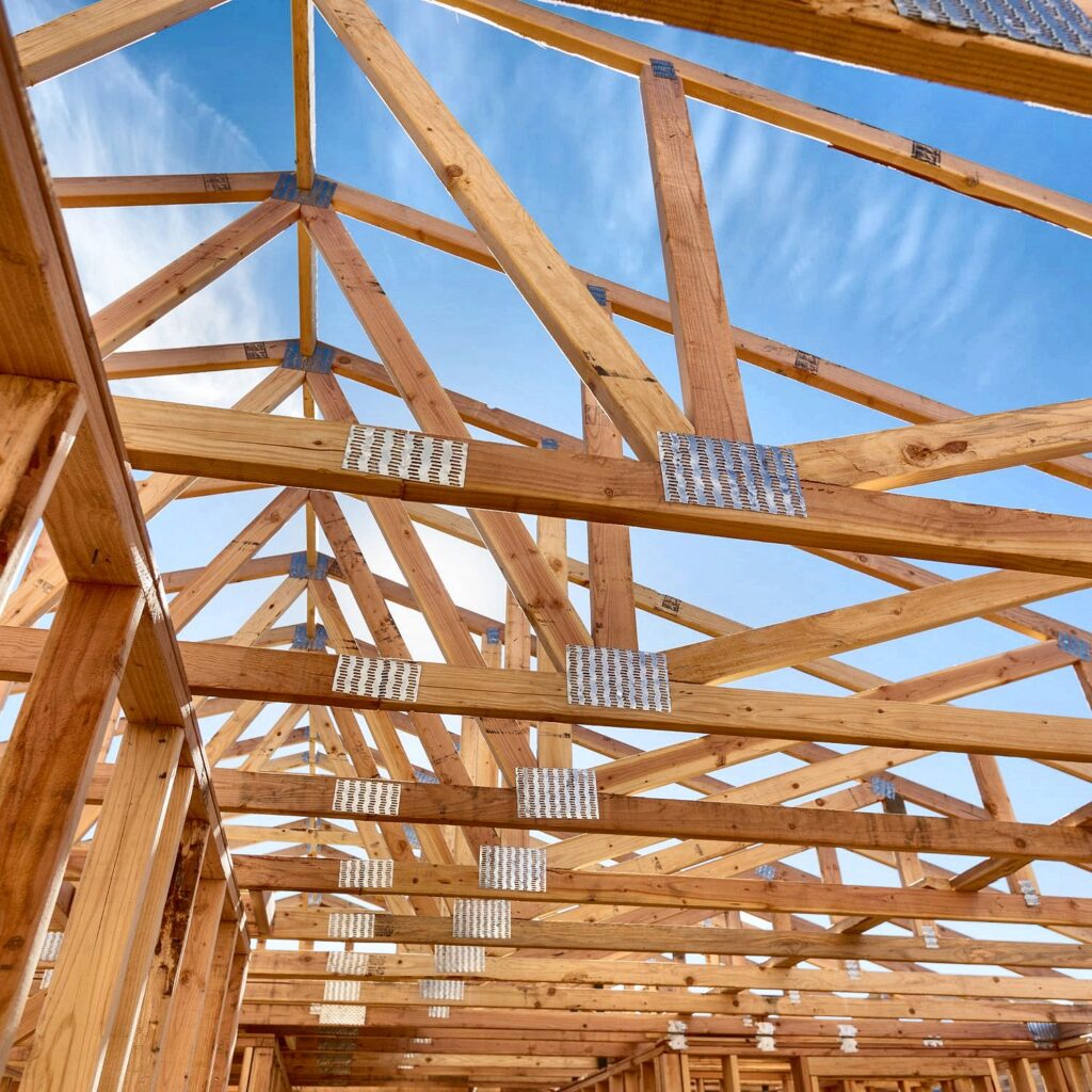 House framing by Grand Structural Services, a concrete foundation contractor in Leaside