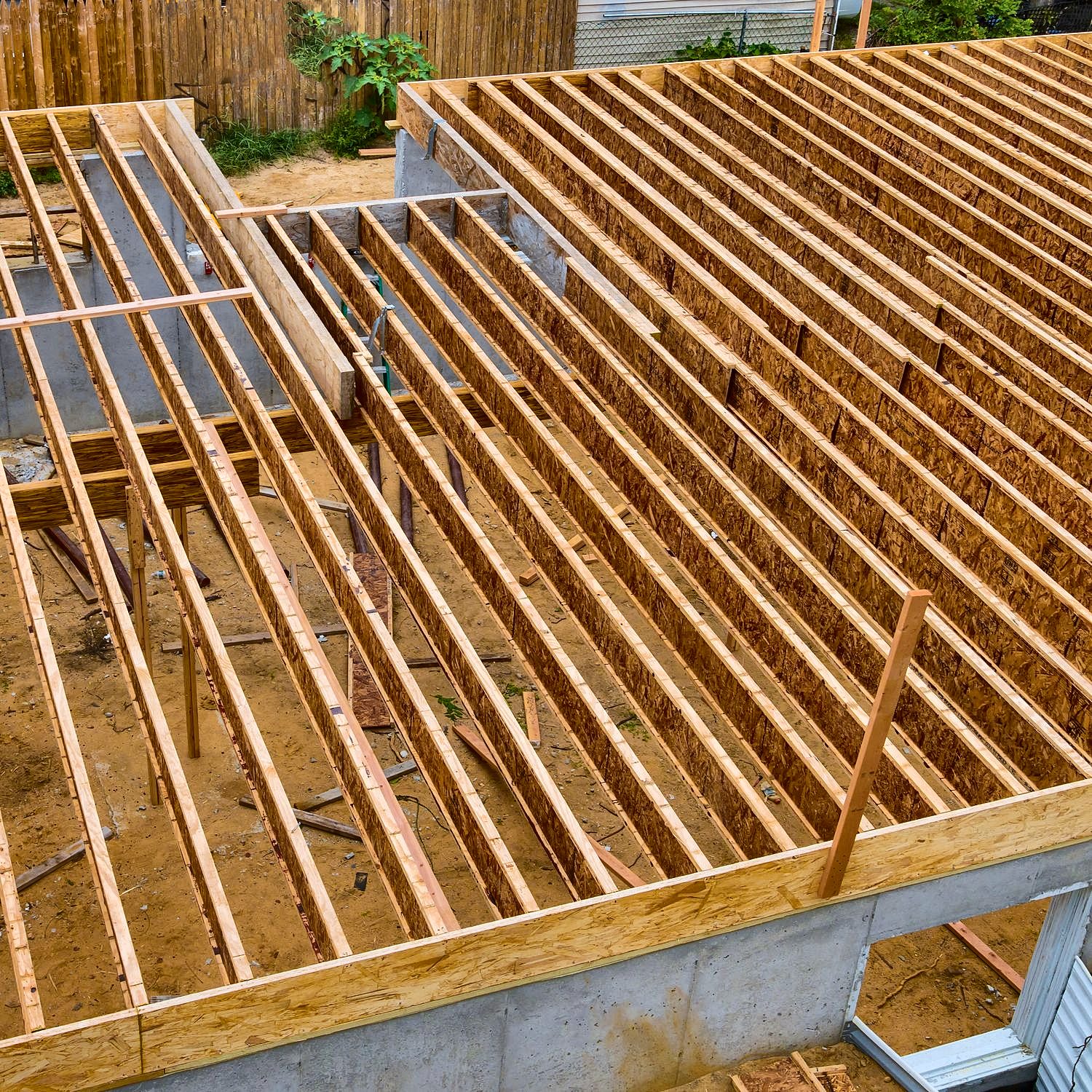 Concrete and framing work by Grand Structural Services
