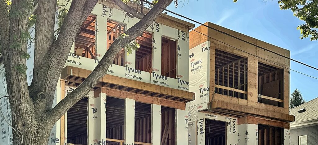Framing infill, house framing in the Kingsway by Grand Structural Services