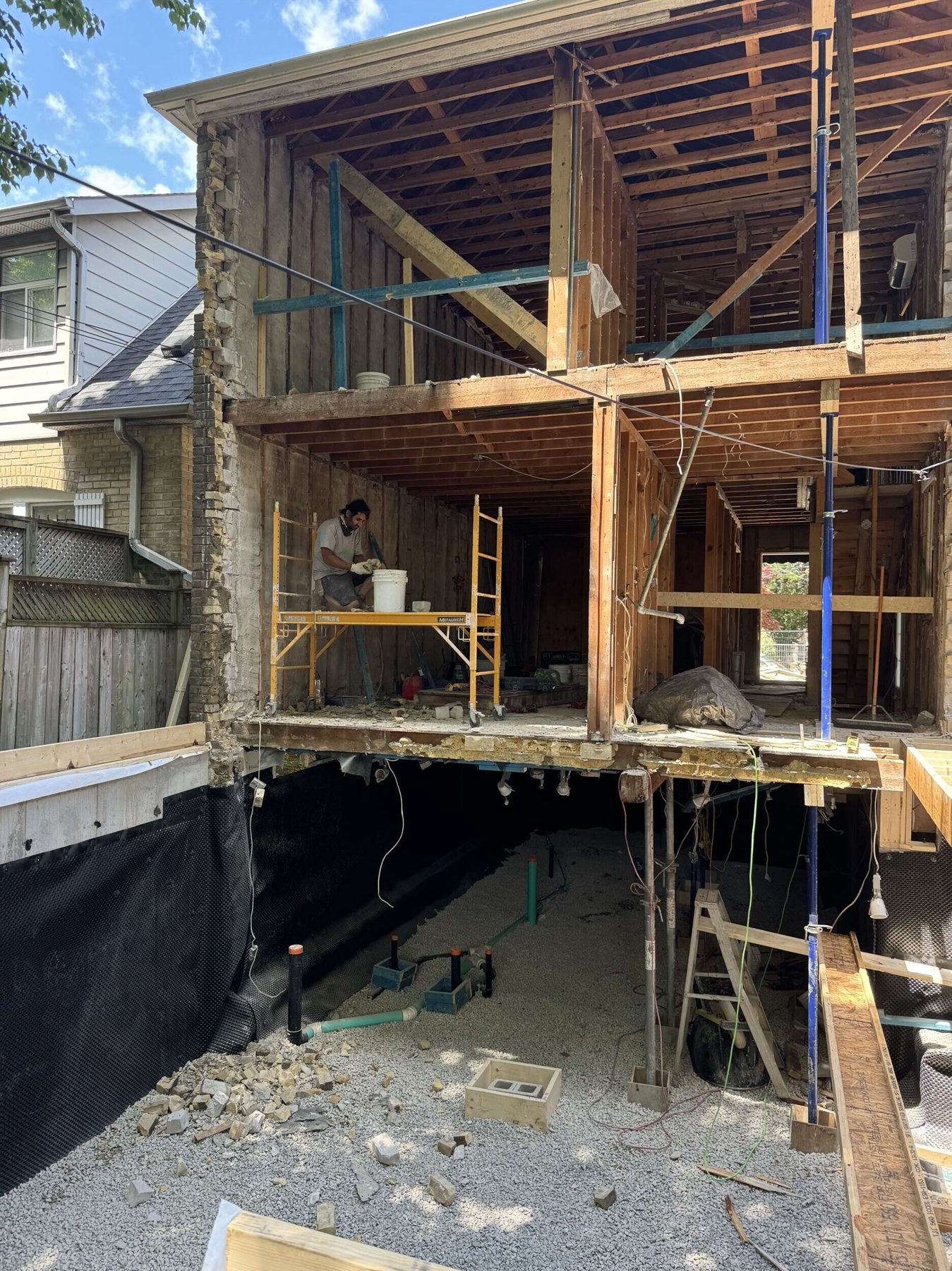 Footings, foundation walls, slabs, underpinning and framing by Grand Structural Services