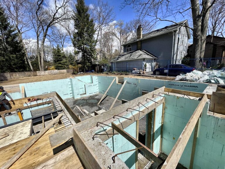 New home foundation insulated, Grand Structural Services, Toronto