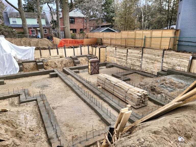 Project footings new home, Grand Structural Services, Toronto