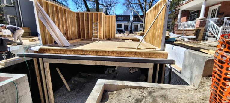 Project framing new home, Grand Structural Services, Toronto
