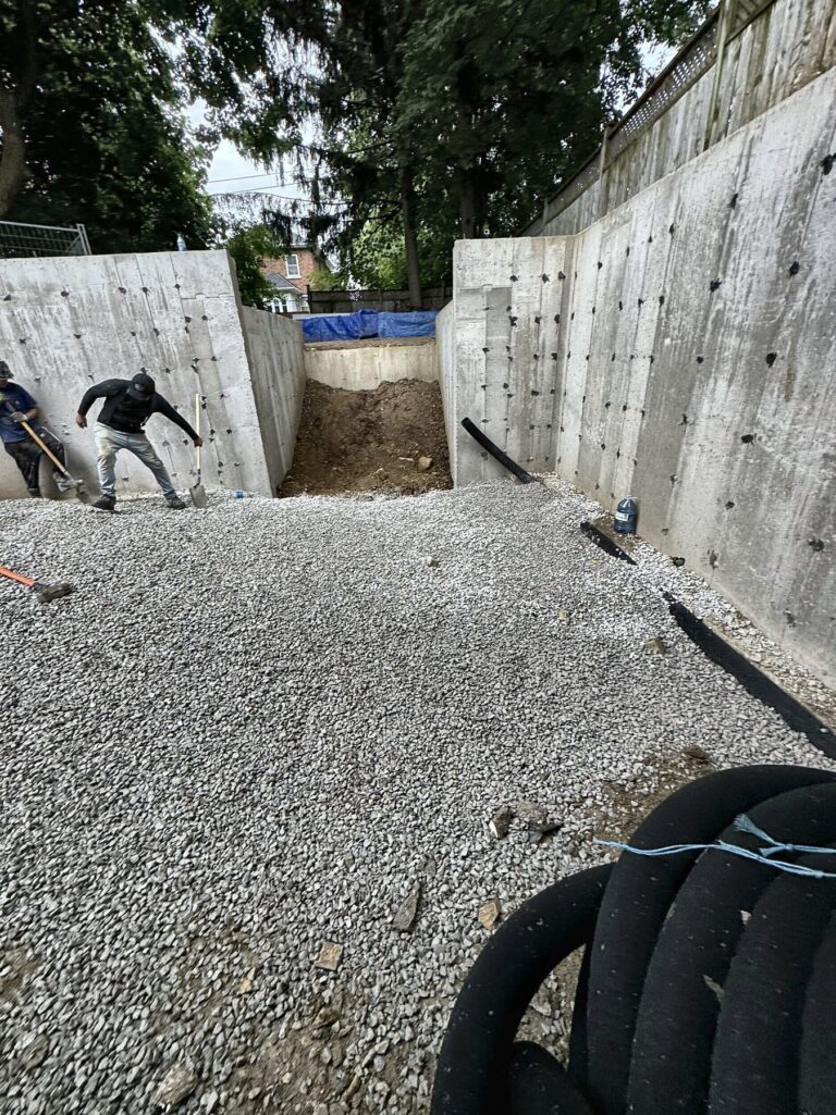 Project rear addition basement, Grand Structural Services, Toronto