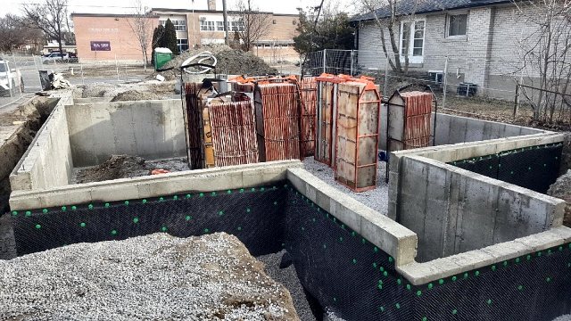 Project waterproofed foundation, Grand Structural Services, Toronto