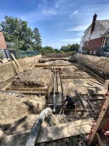 Stepped footings, concrete footings in Newmarket by Grand Structural Services