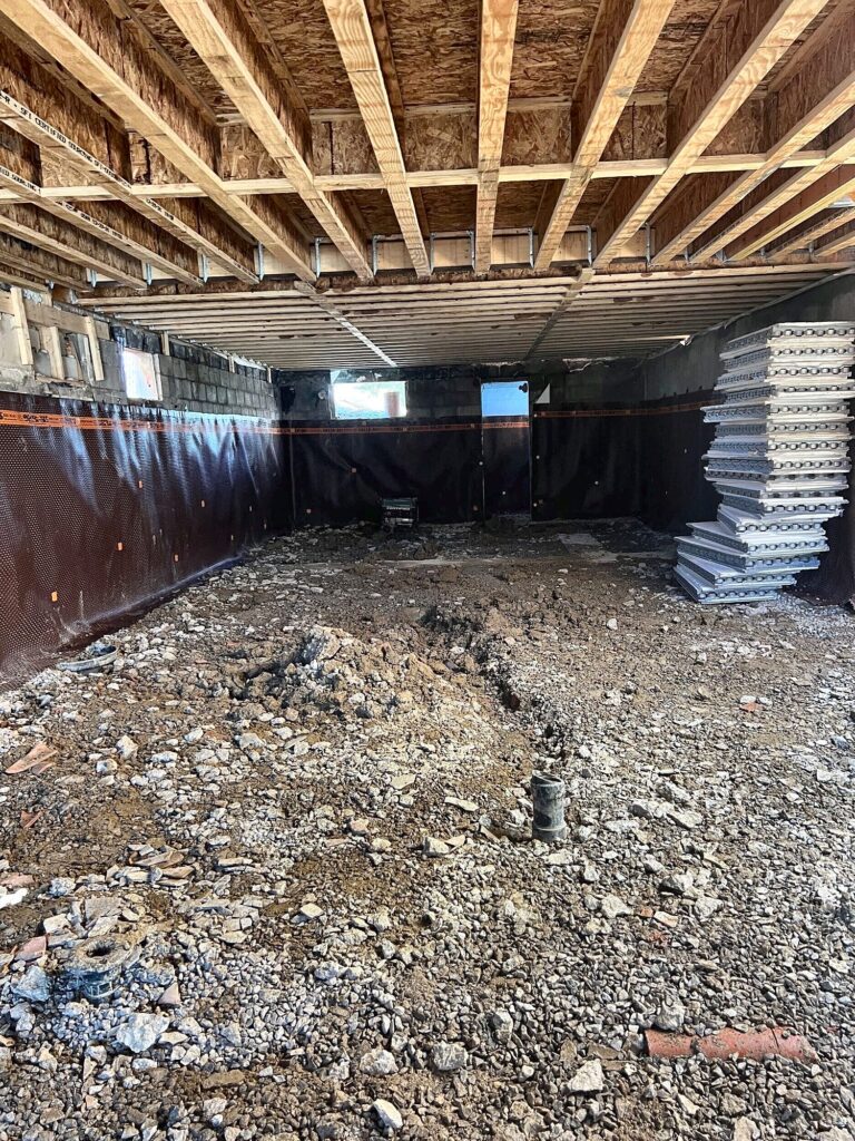Underpinning lowered basement, underpinning and basement lowering in Leaside by Grand Structural Services