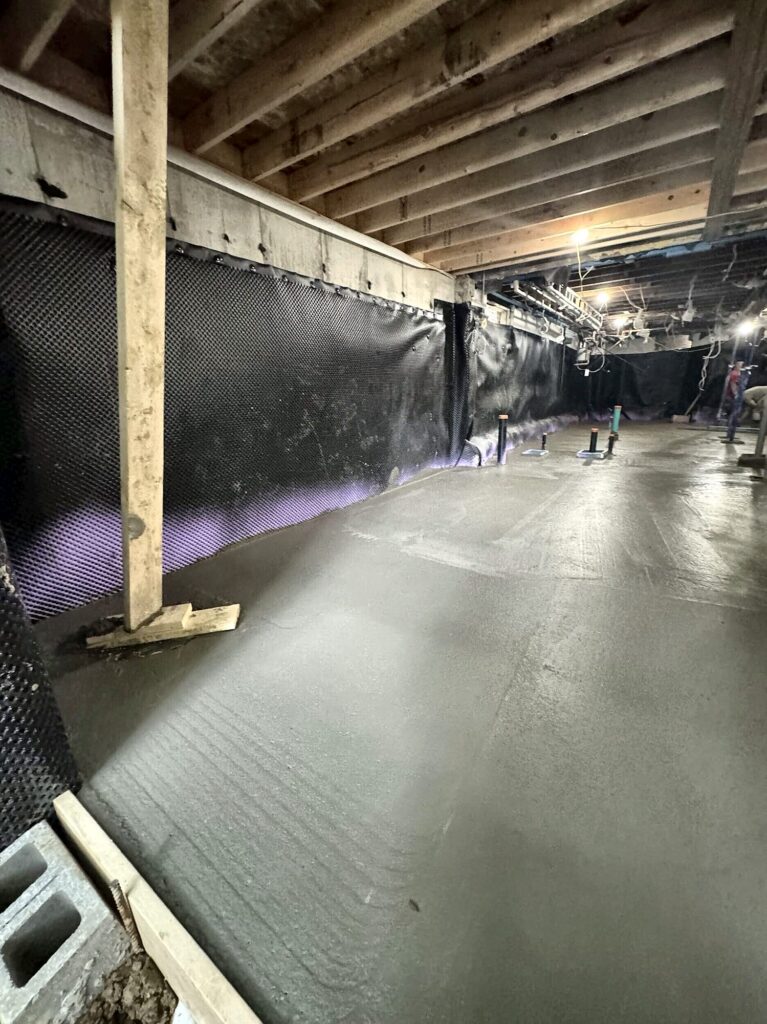 Underpinning basement slab, concrete slabs in Willowdale by Grand Structural Services