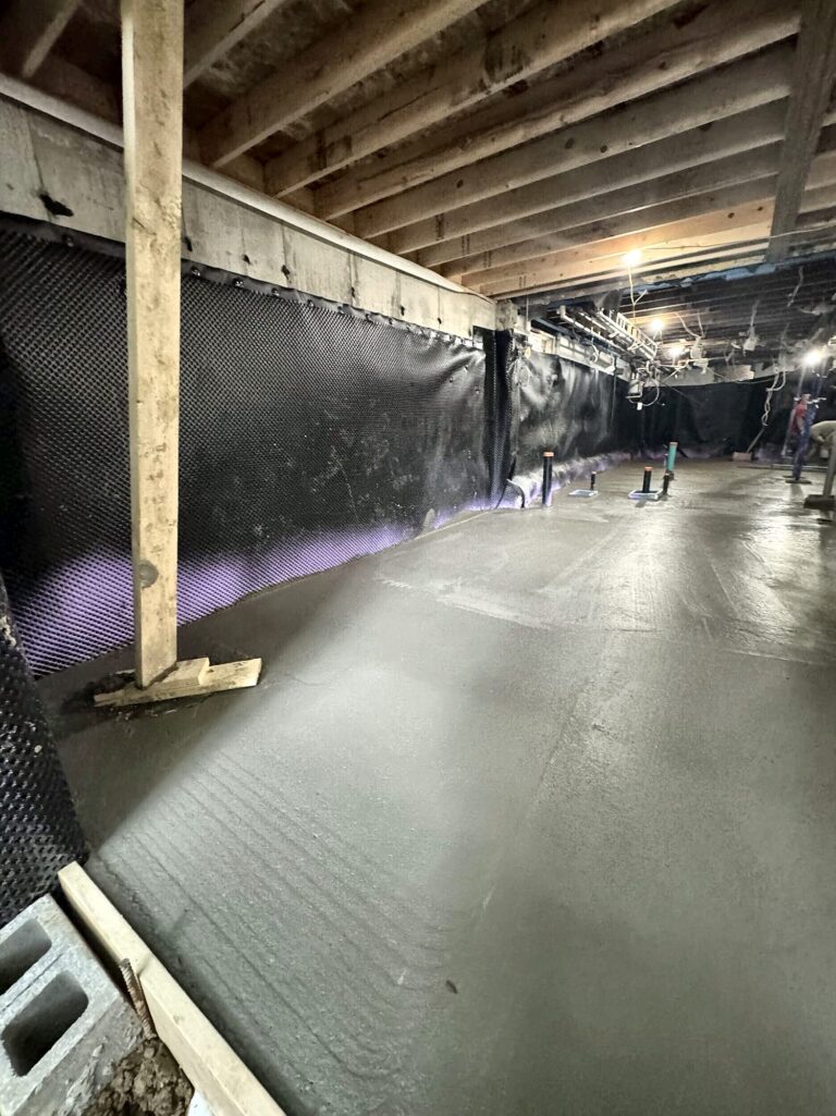 Underpinning new basement slab, Grand Structural Services, Toronto