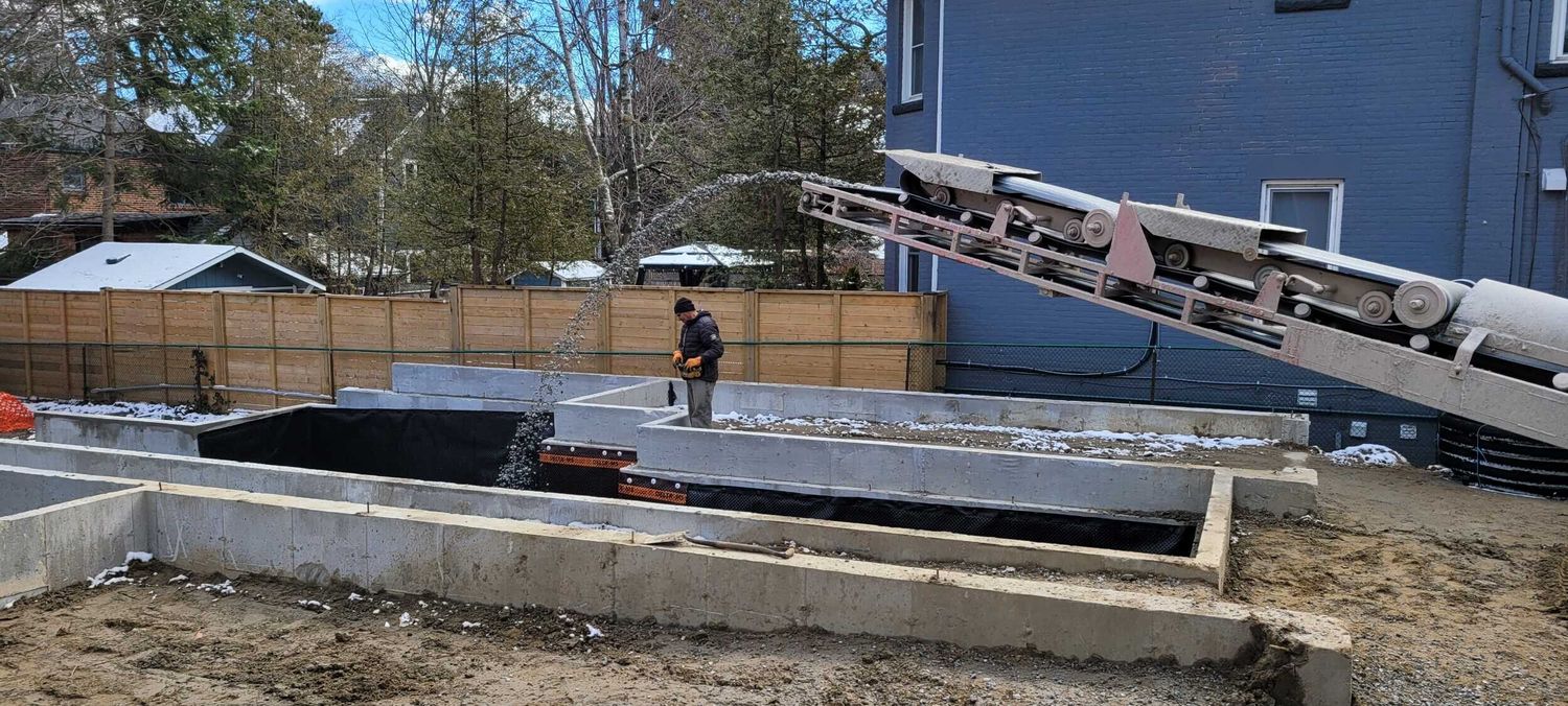 Footings, foundation walls, slabs, underpinning and framing by Grand Structural Services